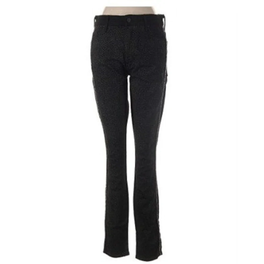 MOTHER Looker High Waisted Skinny Jeans Diamond In The‎ Rough Side Stripe 30x30